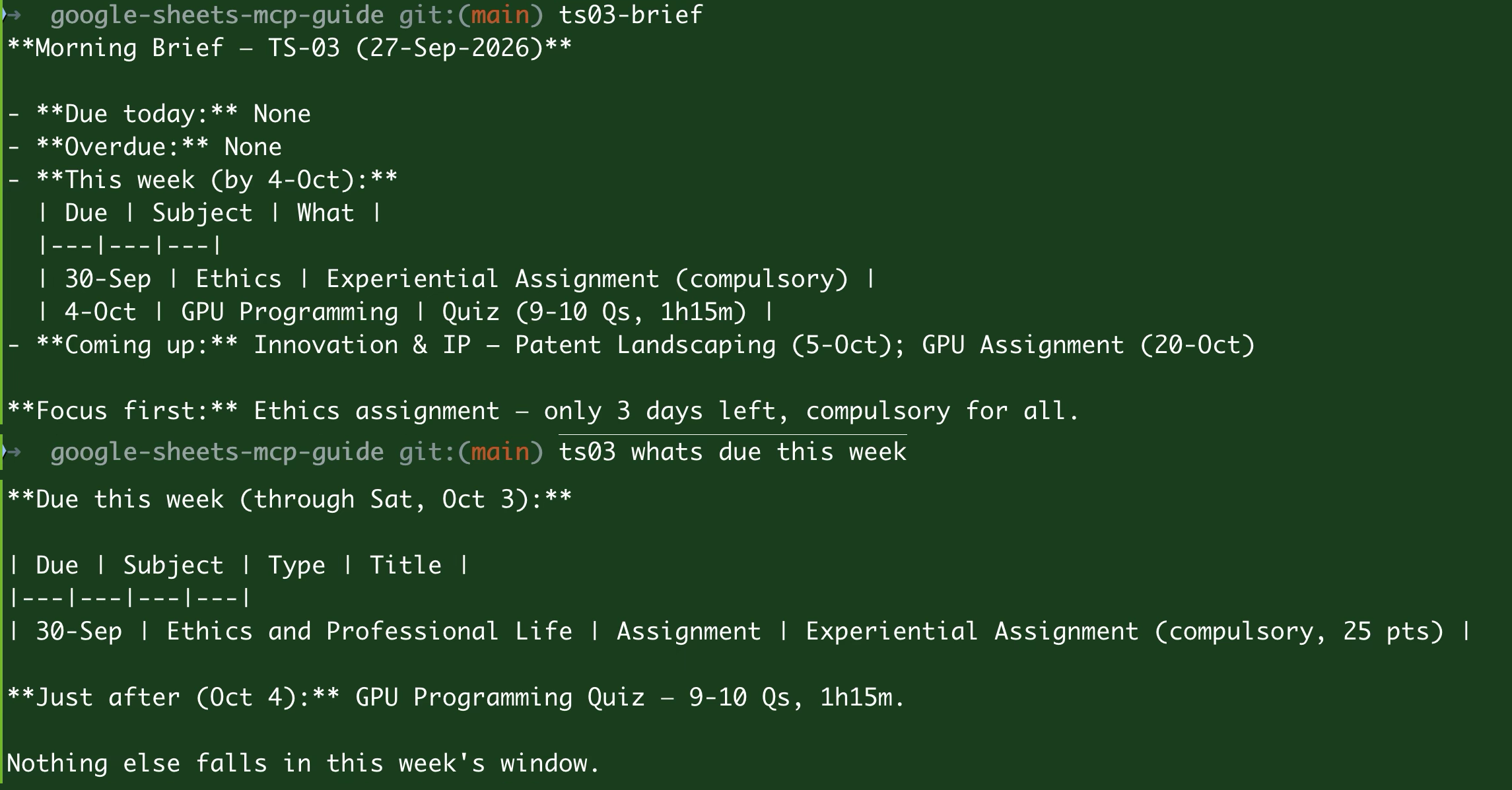 Mac terminal